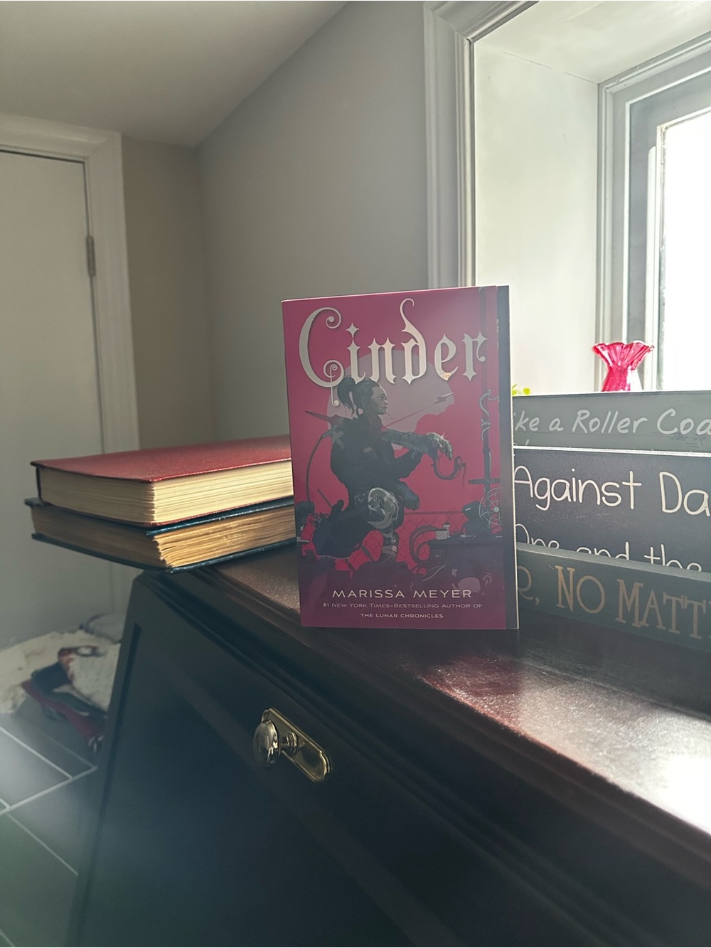 - Cinder Paperback in Red
